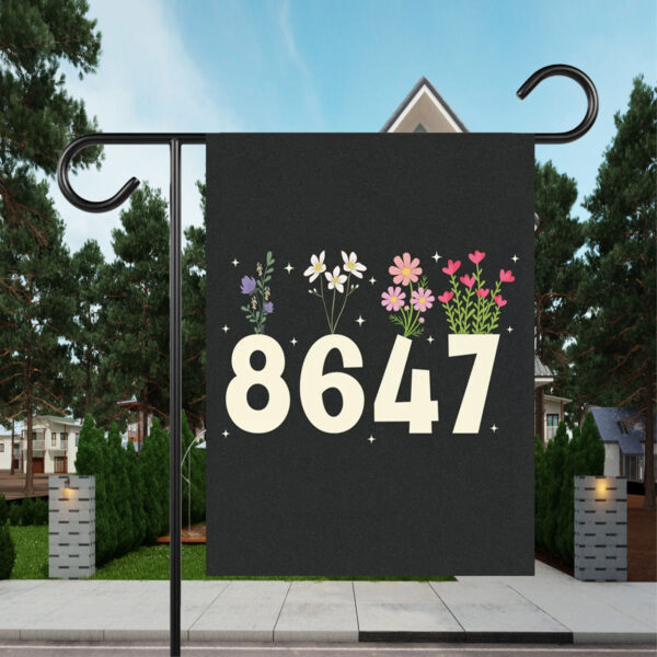 8647 Flower Not My President Liberal, Anti Trump Flag