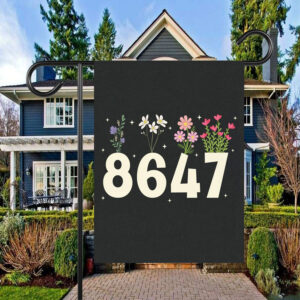 8647 Flower Not My President Liberal, Anti Trump Flag