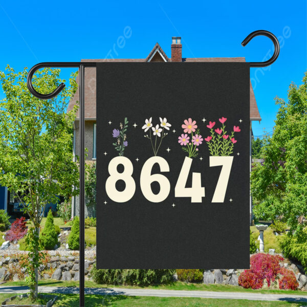 8647 Flower Not My President Liberal, Anti Trump Flag