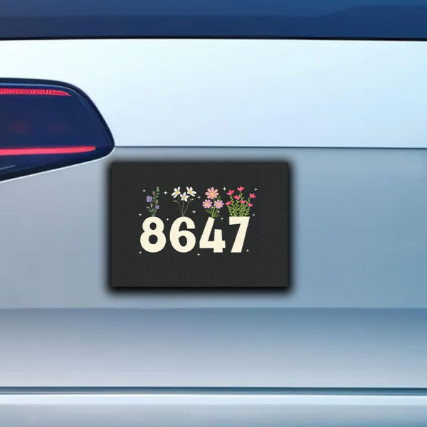 8647 Flower Not My President Liberal, Anti Trump Sticker, Car Magnet