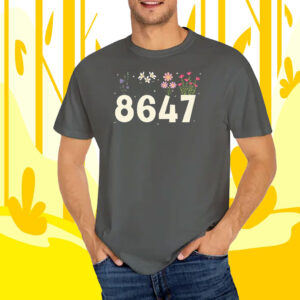 8647 Flower Not My President Liberal, Anti Trump T-Shirt