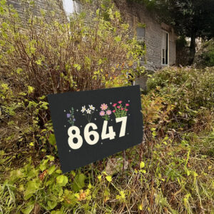 8647 Flower Not My President Liberal, Anti Trump Yard Sign