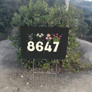 8647 Flower Not My President Liberal, Anti Trump Yard Sign