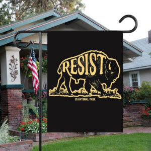ALT US National Park Resist Service Bison Buffalo Flag