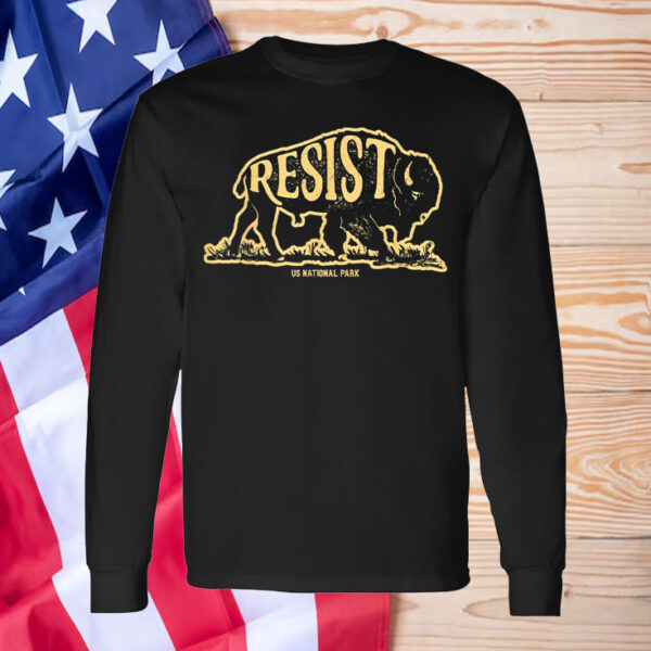 ALT US National Park Resist Service Bison Buffalo T-Shirt