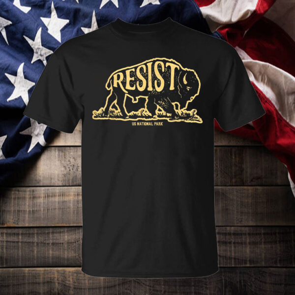 ALT US National Park Resist Service Bison Buffalo T-Shirt