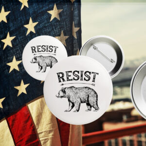 ALT US National Park Resist Service Button Bear