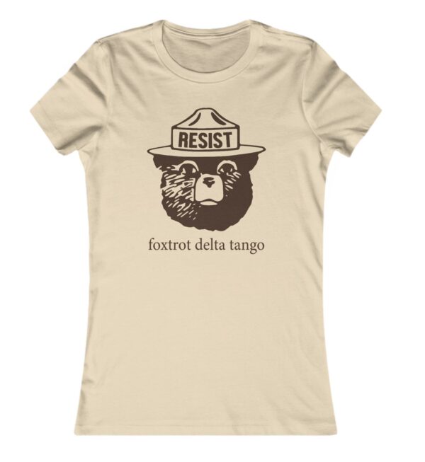 Bear Resist Foxtrot Delta Tango Womens T-Shirt