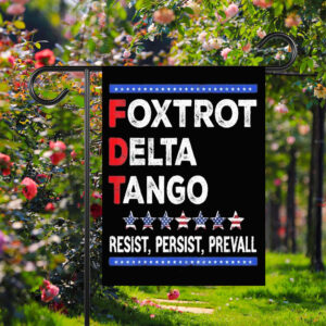 Bear foxtrot delta tango resist persist prevall Flag