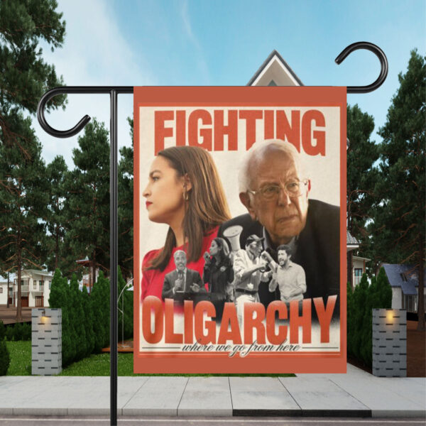 Bernie Sanders Fighting Oligarchy FLag