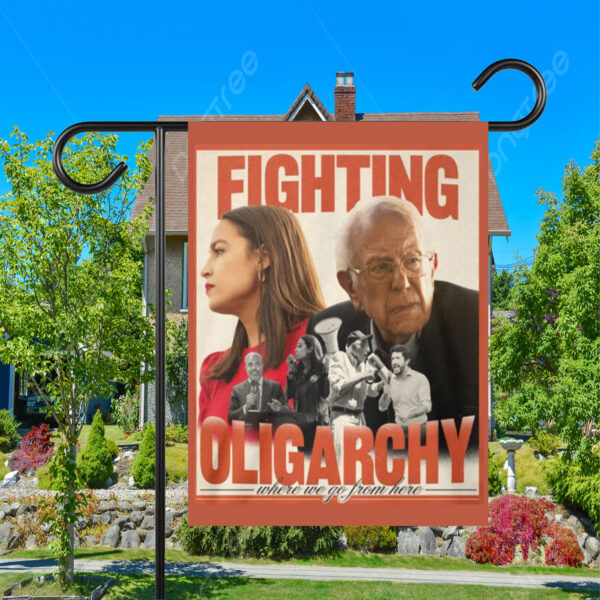 Bernie Sanders Fighting Oligarchy FLag