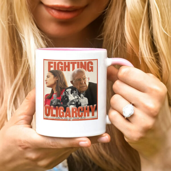 Bernie Sanders Fighting Oligarchy Mug