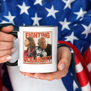 Bernie Sanders Fighting Oligarchy Mug