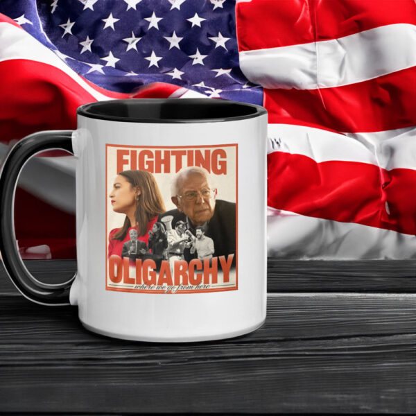 Bernie Sanders Fighting Oligarchy Mug