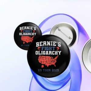 Bernie's Fight Oligarchy US Tour 2025 Button