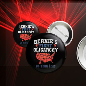 Bernie's Fight Oligarchy US Tour 2025 Button