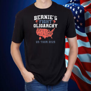 Bernie's Fight Oligarchy US Tour 2025 T-Shirt