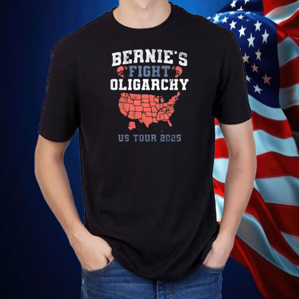 Bernie's Fight Oligarchy US Tour 2025 T-Shirt