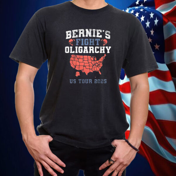 Bernie's Fight Oligarchy US Tour 2025 T-Shirt