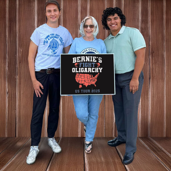Bernie's Fight Oligarchy US Tour 2025 Yard Sign