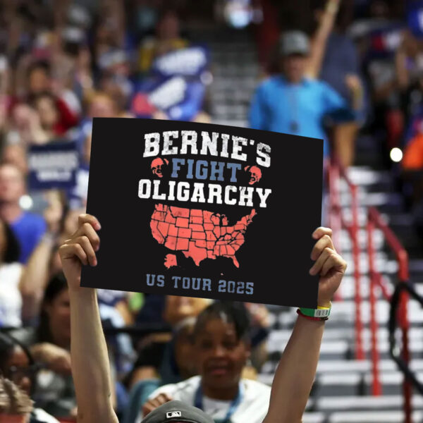 Bernie's Fight Oligarchy US Tour 2025 Yard Sign