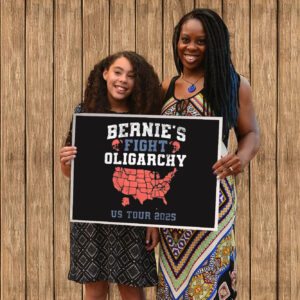 Bernie's Fight Oligarchy US Tour 2025 Yard Sign