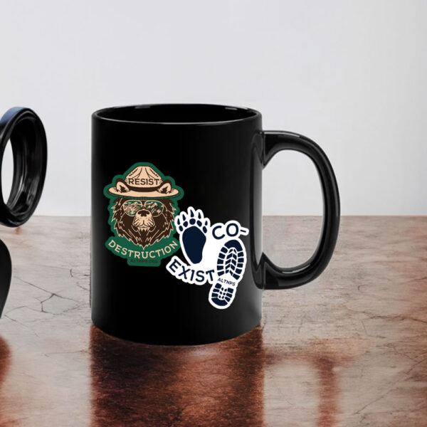 Co-Exist & Resist Destruction Mug