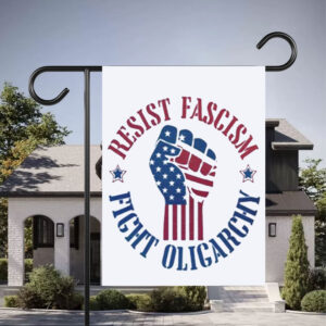 Cute Resist Fascism Fight Oligarchy, Anti Elon Protest 2025 Flag