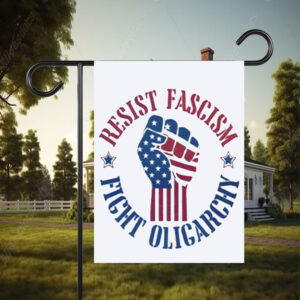 Cute Resist Fascism Fight Oligarchy, Anti Elon Protest 2025 Flag