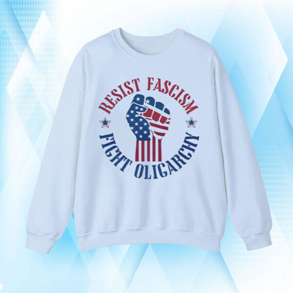 Cute Resist Fascism Fight Oligarchy, Anti Elon Protest 2025 T-Shirt