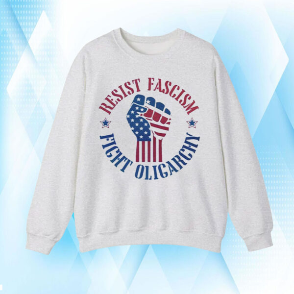 Cute Resist Fascism Fight Oligarchy, Anti Elon Protest 2025 T-Shirt