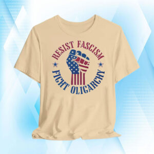 Cute Resist Fascism Fight Oligarchy, Anti Elon Protest 2025 T-Shirt