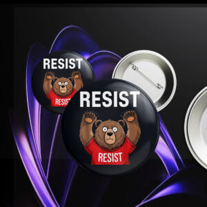 Environmental Activism, Smokey Bear Resist Button