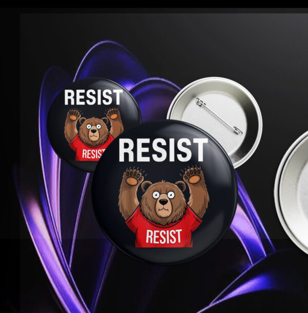 Environmental Activism, Smokey Bear Resist Button