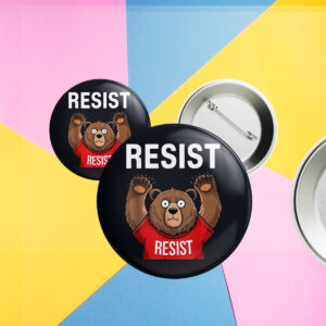 Environmental Activism, Smokey Bear Resist Button