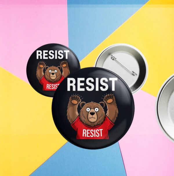 Environmental Activism, Smokey Bear Resist Button