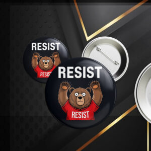 Environmental Activism, Smokey Bear Resist Button