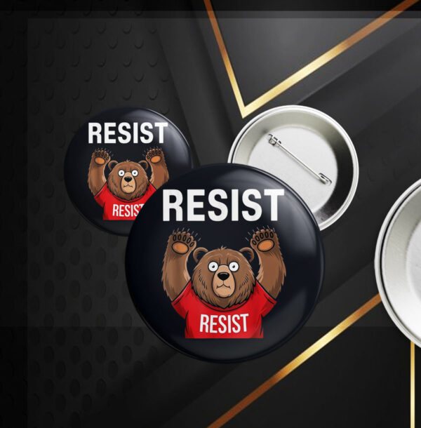 Environmental Activism, Smokey Bear Resist Button