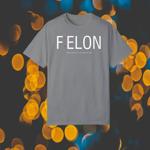 F Elon Sign PRINTABL And The Tesla He Rode In On T-Shirt
