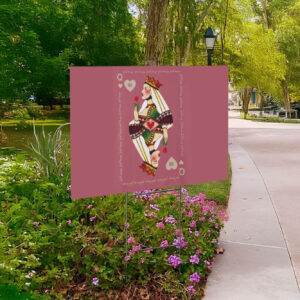 FDT Queen Of Hearts Anti Trump Yard Sign