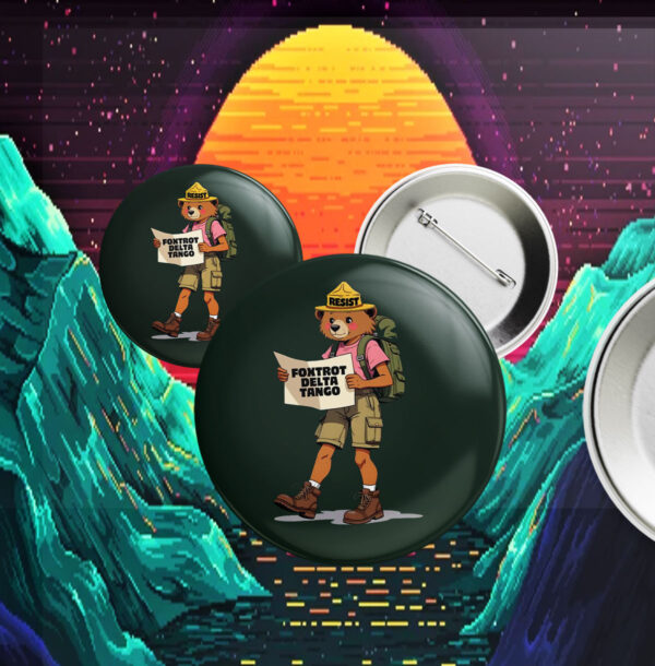 FDT Resist Bear 2025 Button