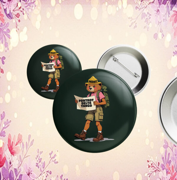 FDT Resist Bear 2025 Button