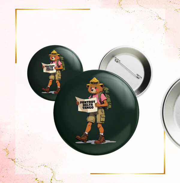 FDT Resist Bear 2025 Button