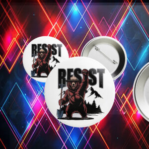 FDT Resist Bear, Smokey Bear Resist Button