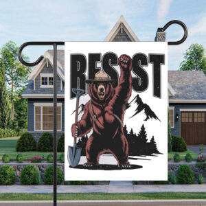 FDT Resist Bear, Smokey Bear Resist Flag