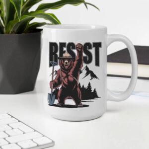 FDT Resist Bear, Smokey Bear Resist Mug