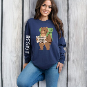 FDT Resist Bear long sleeved t shirt, Support National Parks long sleeve
