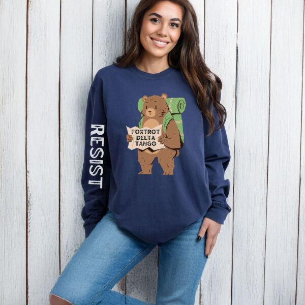 FDT Resist Bear long sleeved t shirt, Support National Parks long sleeve