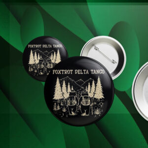 Fdt Resist Bear, Foxtrot Delta Tango Anti Dt, National Parks Button