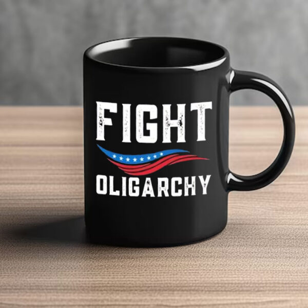 Fight Oligarchy Against Corporate Greed Activist Mug
